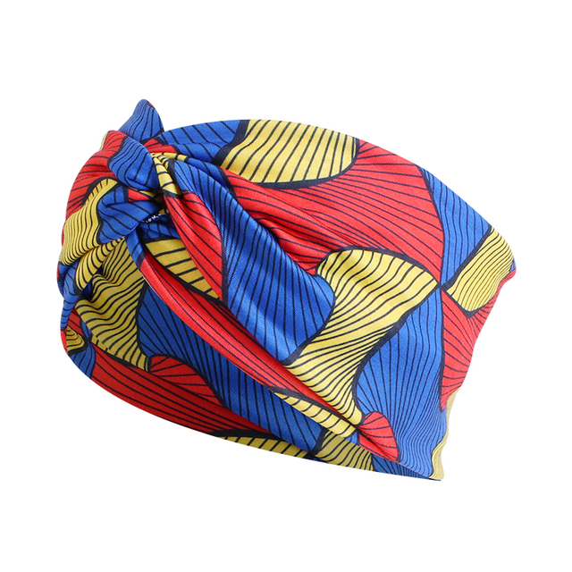 african patterned print twisted headband for women