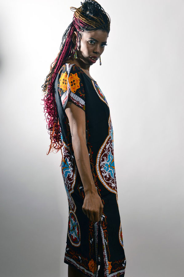 side view of an african caftan
