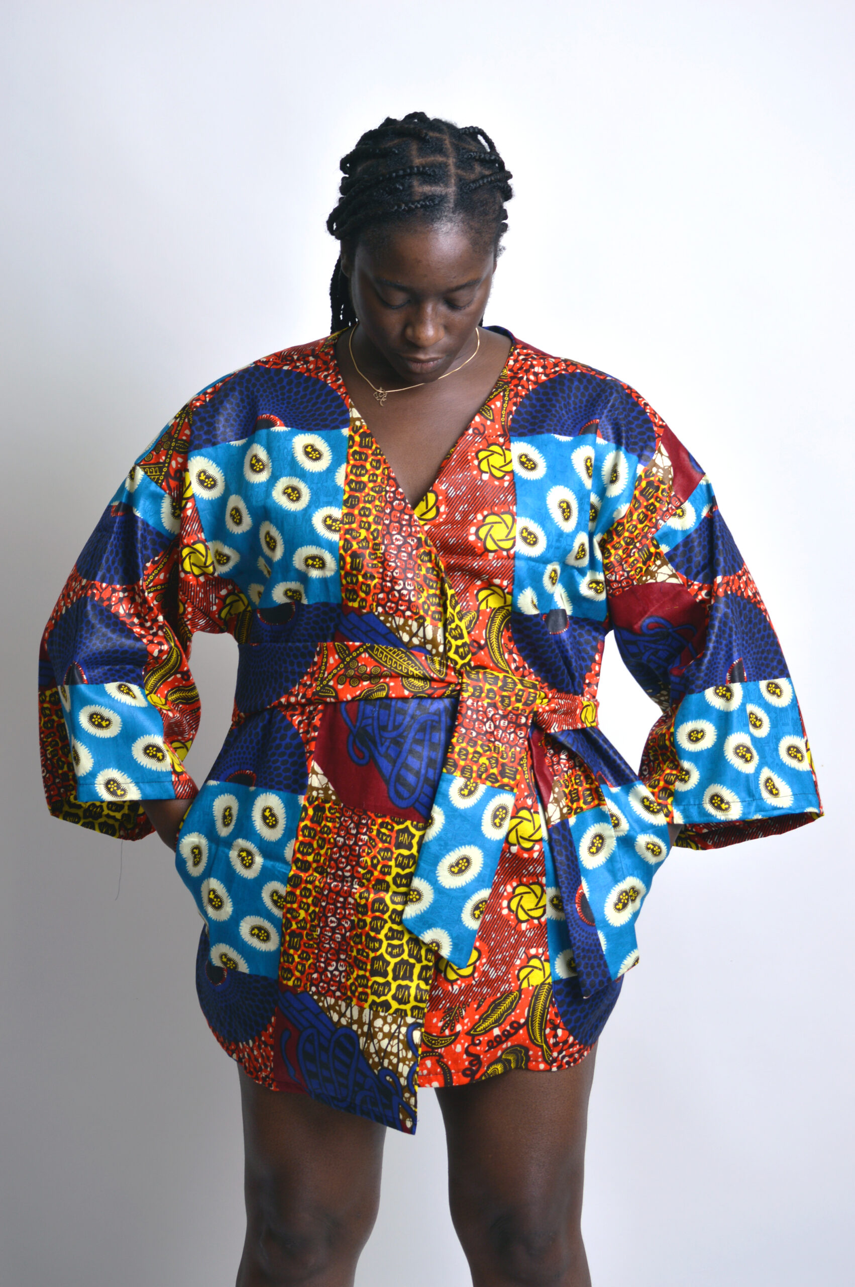 Multi-color Ankara African Fabric Lineaned Kimono Jacket – Home of African  Fashion
