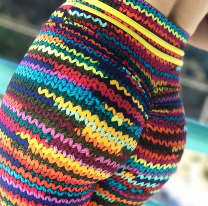 women knit push up leggings